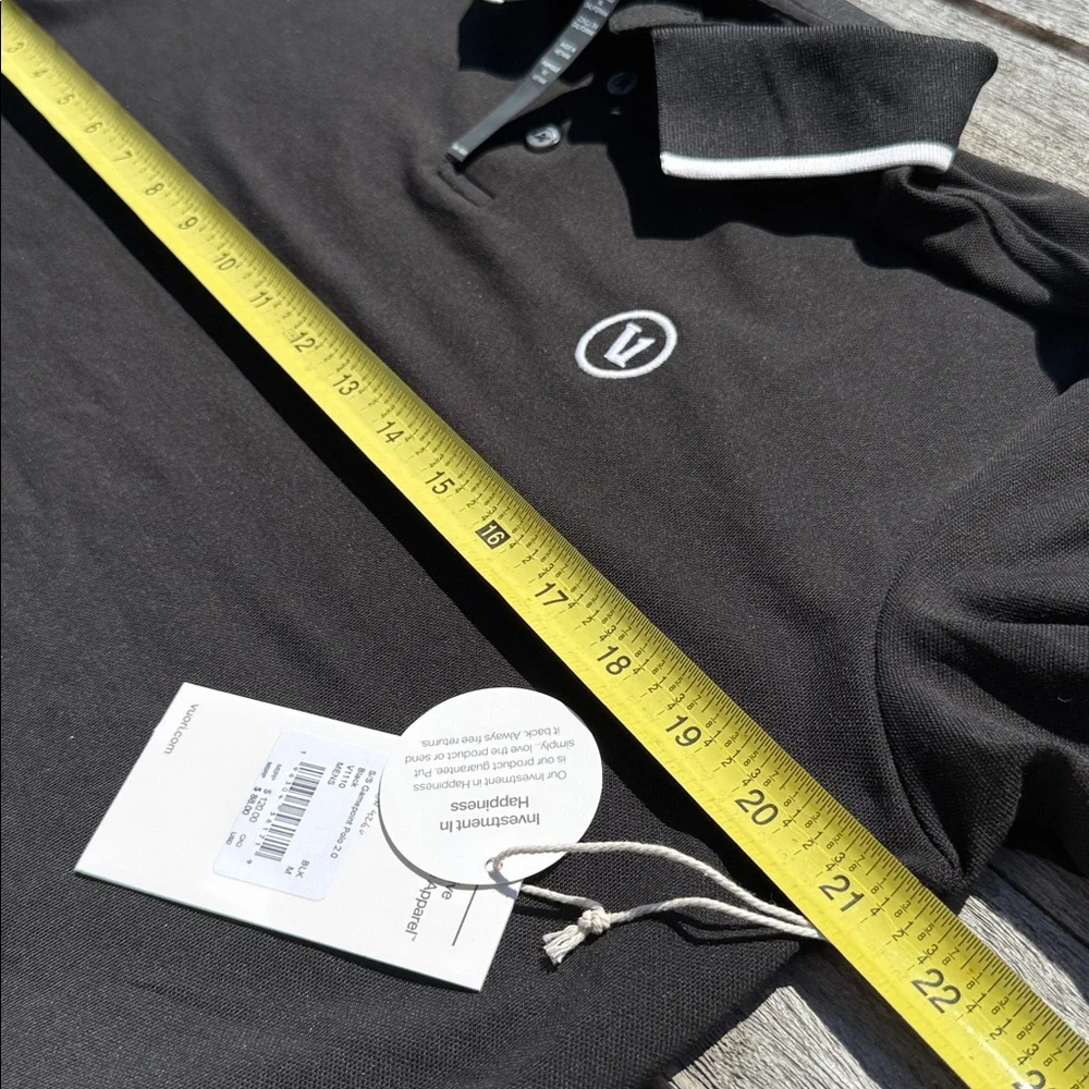 VUORI Gamepoint Polo BLACK Size medium NWT MENS‎